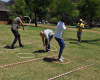 Hula Hoop Jumping Relay Race  fun group game 